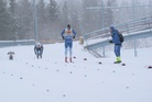 Lauri Gummers tulossa maaliin 10 km:n kilpailussa.